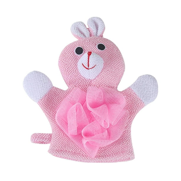 Guante de baño del bebé Diseños de Animales Niños | Washcloths Glove | Baby Bath Washcloths with Cartoon Animal Puppet | Colorful Towel Gentle for Toddler Kid Shower