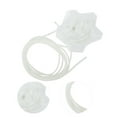 thumbnail image 3 of Unique Bargains Satin Rose Flower Adjustable Waist Belt White, 3 of 5