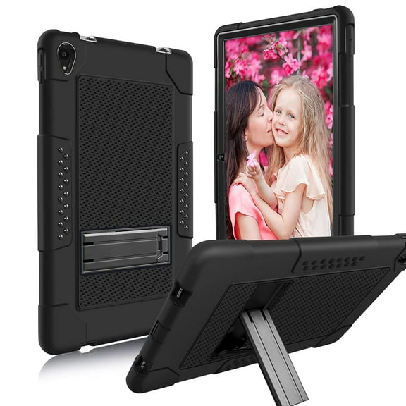 SOATUTO for Lenovo P11 Plus Case Shockproof Kids Friendly Case Built in Stand For Lenovo P11 Plus / P11 2021 Model TB-J606F TB-J606X TB-J616F - Black Black