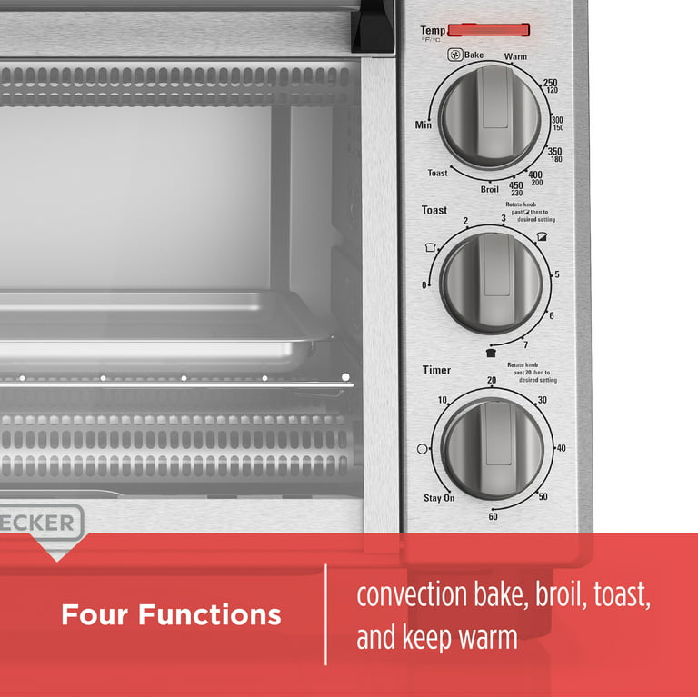 Black & Decker 6-Slice Convection Countertop Oven - Stainless