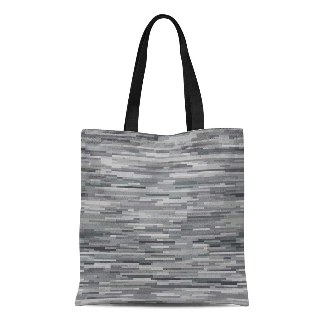 Download POGLIP Canvas Tote Bag Camo Abstract Imitation Wall Grey ...