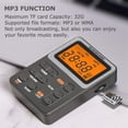 thumbnail image 6 of Portable Radio with Earphone, AM/FM Pocket Radio with Rechargeable Battery, Best Reception, MP3 Player Support TF Card, Mini Digital Walkman Radio for Walking, 6 of 7