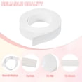 thumbnail image 3 of Uxcell Flat Suede Leather Lace, Faux Leather Strap Leather Strings Cord DIY Supplies White 0.59 in, 3 of 7