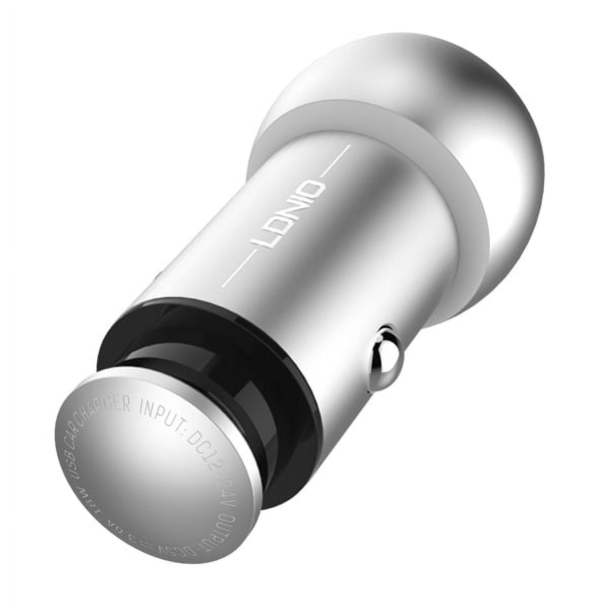 Type-C Retractable USB Cable w 2-Port USB 3.6A Car Charger P8V for LG G6, V30 V50 ThinQ 5G, V40 ThinQ, V35 ThinQ, Q7 Plus, Google Nexus 5X, G8 ThinQ, G7 ThinQ, G Pad X II 10.1, Stylo 5 4 Plus