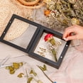thumbnail image 4 of 8x10in Shadow Box Frame with Linen Back - Real Glass, Push Pins Included, Sturdy Rustic Memory Display Case, Fits 6.8x8.8 Inserts, Distressed White, 4 of 7
