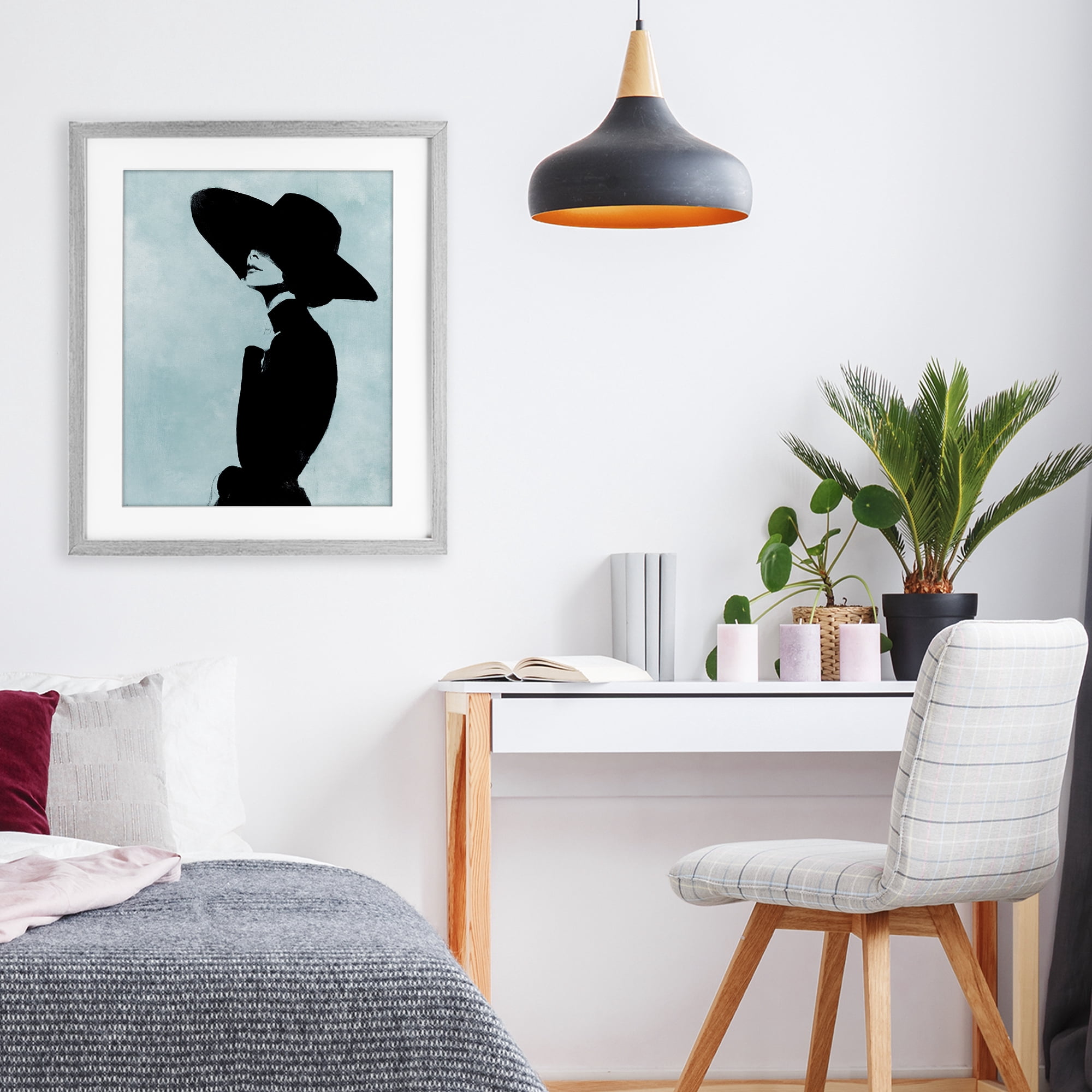 Stupell Industries Eclipse In Black Gray Framed Print Under Glass, design by Svetlana Aleynikova