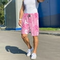 thumbnail image 7 of Bixox Men's Breast Cancer Awareness printed lightweight casual shorts, soft sleep shorts with pockets., 7 of 7