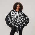 thumbnail image 3 of Gupgi Adult Spider Web Print Cape, Funny Halloween Party Cosplay Poncho Black Tops One Size, 3 of 9