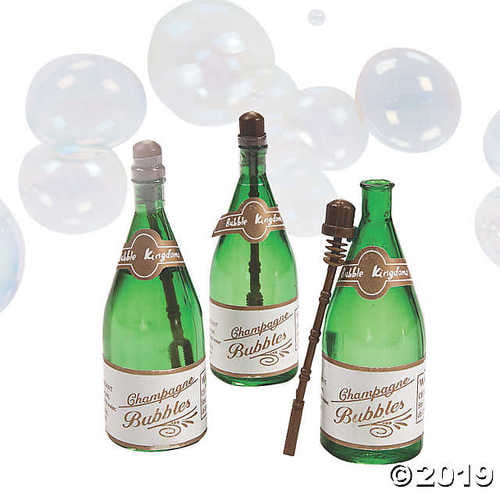 XMAS New Year’s Party Stocking Stuffers 24 Pack Mini Champagne Bottle Bubbles