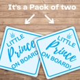 thumbnail image 2 of Baby on Board Sticker for Cars (Prince), 2 of 6
