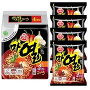 Ottogi Yeul Ramen SUPER SPICY GARLIC BLACK PEPPER Korean instant noodles - 4 Pack x 130g - 