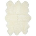 thumbnail image 3 of SAFAVIEH Sheep Skin Tiana Sheep Skin Area Rug, White, 3' x 5' Specialty, 3 of 7