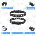 thumbnail image 3 of Leather Dog Collars for Small Medium Dogs with Rivet, Adjustable Studded Cute Dog Collar for Pet Boy Girl Kitten Cats, Bling Spiked Puppy Collars, 3 of 8