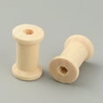 thumbnail image 2 of 100pc Wooden Empty Spools for Wire Thread Bobbins BurlyWood 2.3x1.4cm DIY DIY, 2 of 2