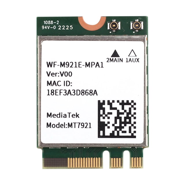 MT7921 Tarjeta WiFi inalámbrica 1200Mbps Tarjeta de red de doble banda 2.4Ghz / 5Ghz para computadora portátil Hugtrwg Nuevos Originales