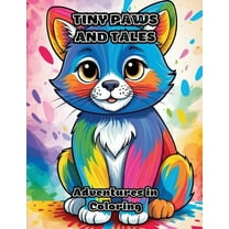 Tiny Paws and Tales: Adventures in Coloring, (Paperback)