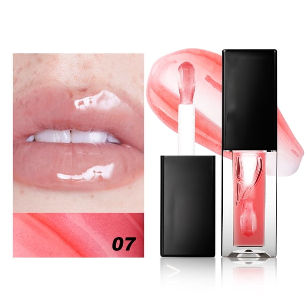 XWSHYW Lápiz Labial Brillo de Labios Espejo Humedad Agua Reparación Brillo de Labios Protección Haciendo Pucheros Lápiz Labial Líquido