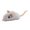 Grey, variant on Cat Toy, Squeaky Plush Mouse with Auto-Activated Sound, Interactive Toy for Indoor Kittens