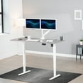 thumbnail image 2 of VIVO Dark Gray / White 63” x 32” Electric Height Adjustable Stand Up Desk, 2 of 8