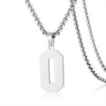 thumbnail image 3 of 1pc Stylish Stainless Steel Men's Athletes Number Pendant Necklace - Perfect for Baseball, Basketball, and Football Teams - Long Chain Necklace with Sports Number - Ideal Gift for Boys, 3 of 5
