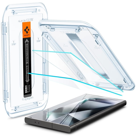 Protector de pantalla Spigen GlaStar EZ Fit para Galaxy S24 Ultra, paquete de 2