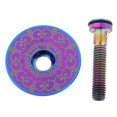 thumbnail image 4 of VONKY RISK Titanium Bike Handle Cover Kit Screw Cover Headset - Multicolor Totem, 4 of 6
