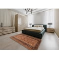 thumbnail image 4 of Ahgly Company Indoor Rectangle Traditional Saffron Red Persian Area Rugs, Swatch Sample, 4 of 6