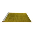 thumbnail image 2 of Ahgly Company Machine Washable Indoor Rectangle Oriental Yellow Industrial Area Rugs, 3' x 5', 2 of 4