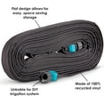 thumbnail image 5 of 25' Black Flat Weeper Soaker Hose for Garden Beds, Drip Irrigation Outdoor Hose, Flexible Garden Hose for Vegetable Gardens, Flower Beds, Lawns, and Orchards, 5 of 7