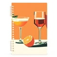 thumbnail image 7 of FORMRS 1-Subject Spiral Notebook 8" x 5" College Ruled 60 Refillable Sheet A5 Hard Cover, 2 Pack, Orange Glasses, 7 of 7