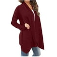 thumbnail image 5 of Meichang Women Cardigans Lightweight Open Front Cardigan Casual Solid Long Sleeve Light Weight Cardigans Loose Fit Fall Outwear Coat, 5 of 7