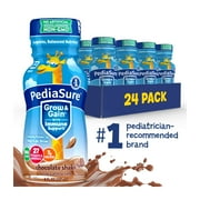 PediaSure Grow & Gain with Immune Support, 7g Protein, Chocolate, 8-fl-oz Bottle, Pack of 24