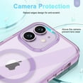 thumbnail image 6 of for iPhone 11 Case, [Compatible with MagSafe] Full-Body Protection Anti-Scratch Case with Built-in Screen Protector, Front Cover TPU Frame Durable for iPhone 11 Cover, Lightpurple, 6 of 8