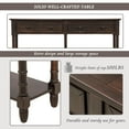 thumbnail image 2 of iTopRoad Wood Buffet Sideboard Console Sofa Table Side Desk Entryway Hall Accent Table with 2 Storage Drawers & Bottom Shelf, Espresso, 2 of 9