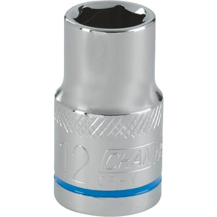 Channellock 1/2" Drive 12 mm 6-Point Shallow Metric Socket
