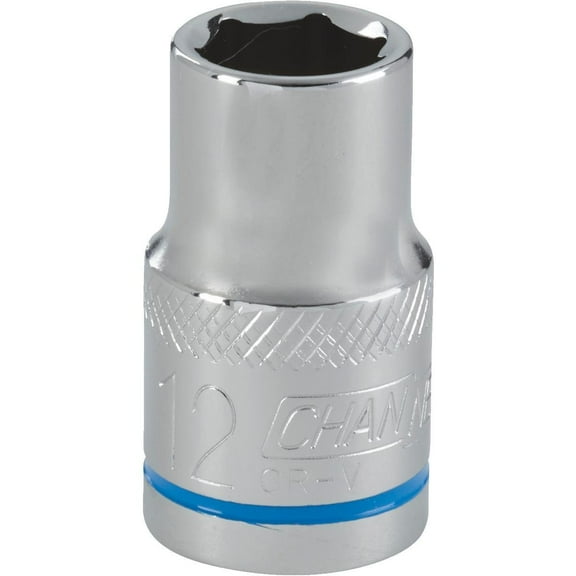 Channellock 1/2" Drive 12 mm 6-Point Shallow Metric Socket