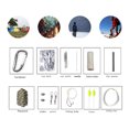 thumbnail image 3 of TrendBox Multifunctional Survival Paracord Kit (Digital Gray) + Emergency 7 in 1 Whistle with Compass Magnifier LED Flashlight Thermometer For Camping Hiking, 3 of 5