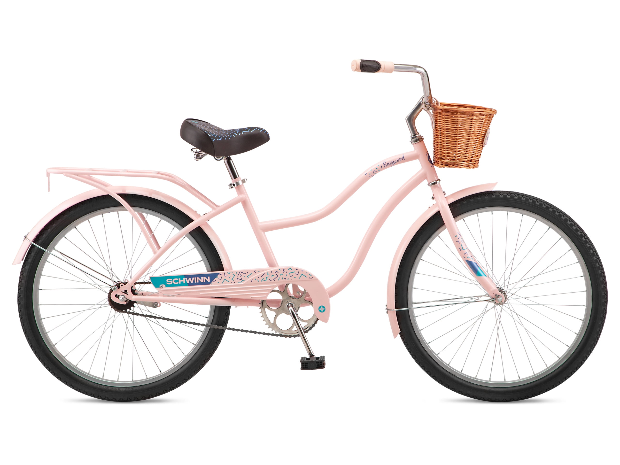 Schwinn Baywood Women's Beach Cruiser Bike, 26 Inch, Navy Blue