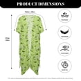 thumbnail image 6 of HELLHERO Pickled Cucumbers Long Kimono Swimsuit Cover Up Breathable High Quality Fabrics Quick Dry Bathing Suit Cover Up, 6 of 6