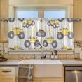 thumbnail image 2 of Yayeee Kitchen Curtains Tier Set of 2 Light Filtering 57"x36" Over Sink Window Panels, Trucks Pattern, 2 of 7