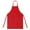 Red, variant on TOPTIE Colorful Cotton Canvas Kid's Aprons with Pocket, Artist Apron & Chef Apron (Blue, 25"L x 21"W)