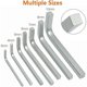 thumbnail image 3 of 7Pcs Square Head Wrench Set L Shaped Square Key Kit Chromium Vanadium Steel Square Head Screwdrivers, 3-10mm, 3 of 4