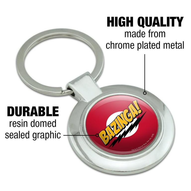 Big round shop keychain