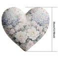 thumbnail image 3 of SLYNSHome Flower Printed Heart Pillows Love Heart Shaped Pillow Faux Rabbit Throw Pillows Home Decoration, 3 of 9