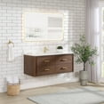 thumbnail image 3 of Vinnova Cristo 48" Wood Single Bath Vanity with 4 Drawers in Aged Dark Brown, 3 of 15