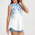 thumbnail image 5 of Hvot&aat Women's Printed Sleeveless Vest Summer Casual Crew Neck Flowy Pullover Loose Fit Vacation Clothing, 5 of 6