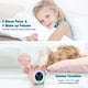 thumbnail image 4 of RV Despertador infantil con luz nocturna de 5 colores Brillo ajustable Altavoces Despertadores temporizados Visualización automática de temperatura (Rosa) Rojo Verde, 4 of 5