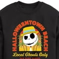 thumbnail image 3 of The Nightmare Before Christmas - Halloween Town Beach Local Ghouls Only - Toddler And Youth Crewneck Fleece Sweatshirt, 3 of 5