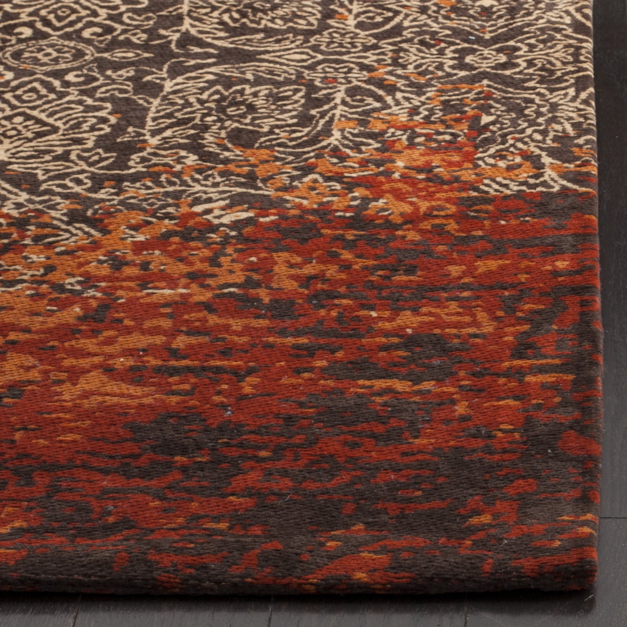 SAFAVIEH Classic Vintage Adelaide Abstract Runner Rug, Rust/Brown, 2'3" x 12'