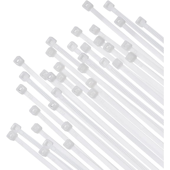 100-Pack 12" White Cable Ties – Heavy Duty Self-Locking Nylon Zip Ties with 40 lb Tensile Strength for Indoor & Outdoor Organization